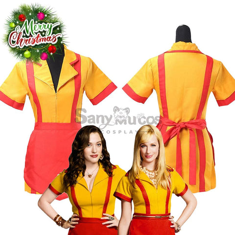 【In Stock】Tv Series 2 Broke Girls Cosplay Max & Caroline Costume Costumes