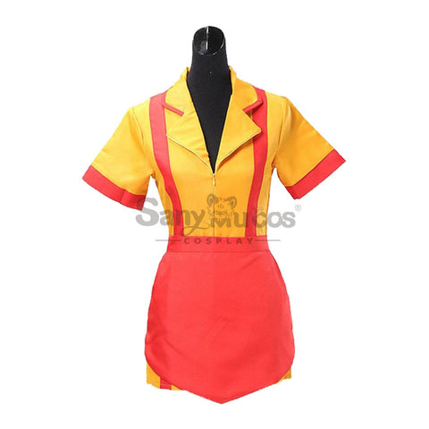 【In Stock】Tv Series 2 Broke Girls Cosplay Max & Caroline Costume Costumes