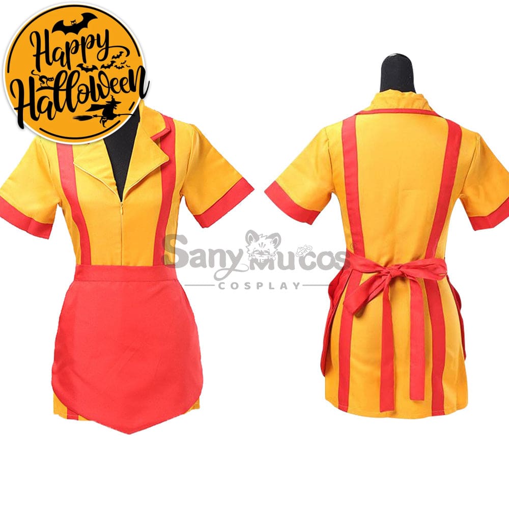 【In Stock】Tv Series 2 Broke Girls Cosplay Max & Caroline Costume Costumes