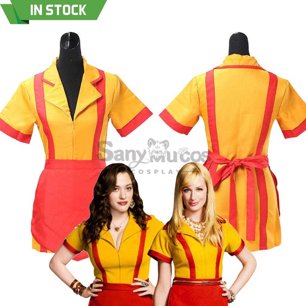 【In Stock】Tv Series 2 Broke Girls Cosplay Max & Caroline Costume Costumes