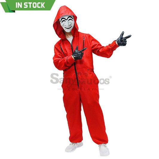 【In Stock】Tv Series Money Heist Cosplay Robber Costume Costumes 1000