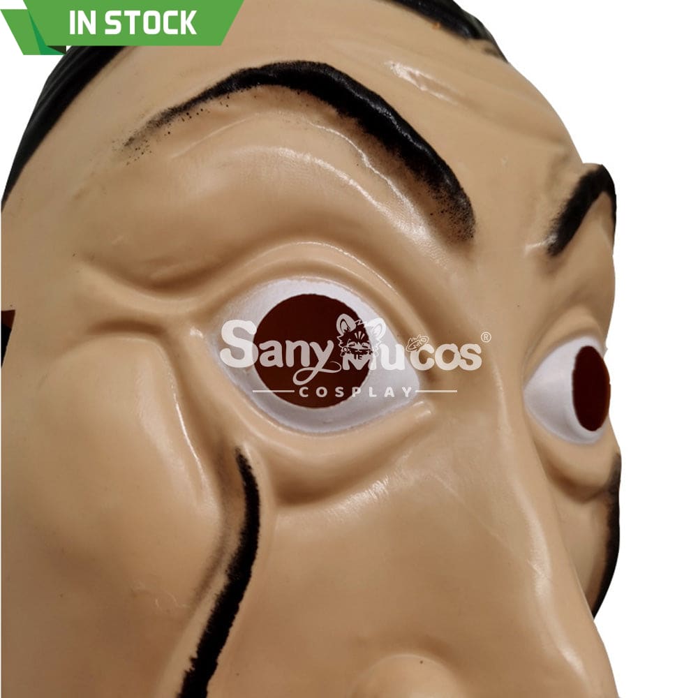 【In Stock】Tv Series Money Heist Cosplay Robber Mask Props Esp Version Prop