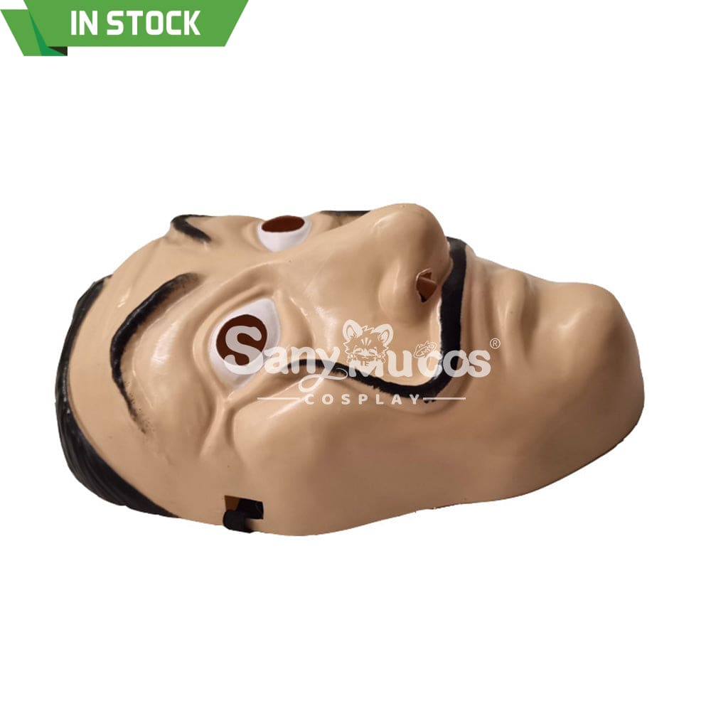 【In Stock】Tv Series Money Heist Cosplay Robber Mask Props Esp Version Prop