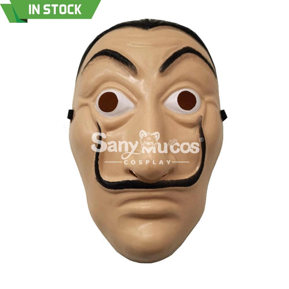 【In Stock】Tv Series Money Heist Cosplay Robber Mask Props Esp Version Prop