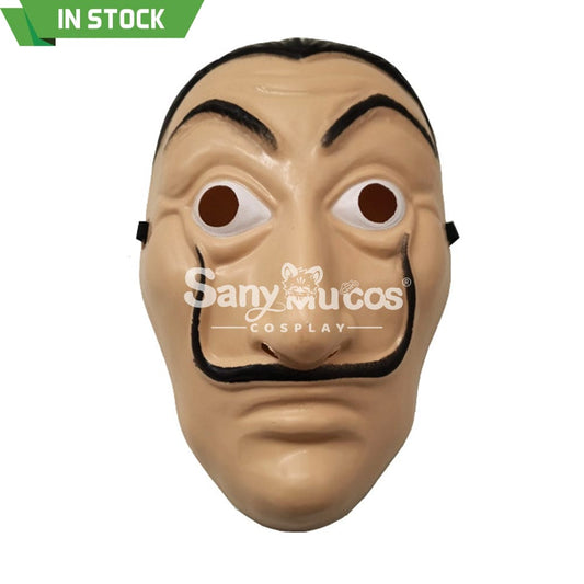 【In Stock】Tv Series Money Heist Cosplay Robber Mask Props Esp Version Prop 1000