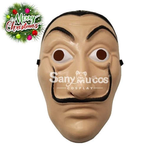【In Stock】Tv Series Money Heist Cosplay Robber Mask Props Esp Version Prop 1000