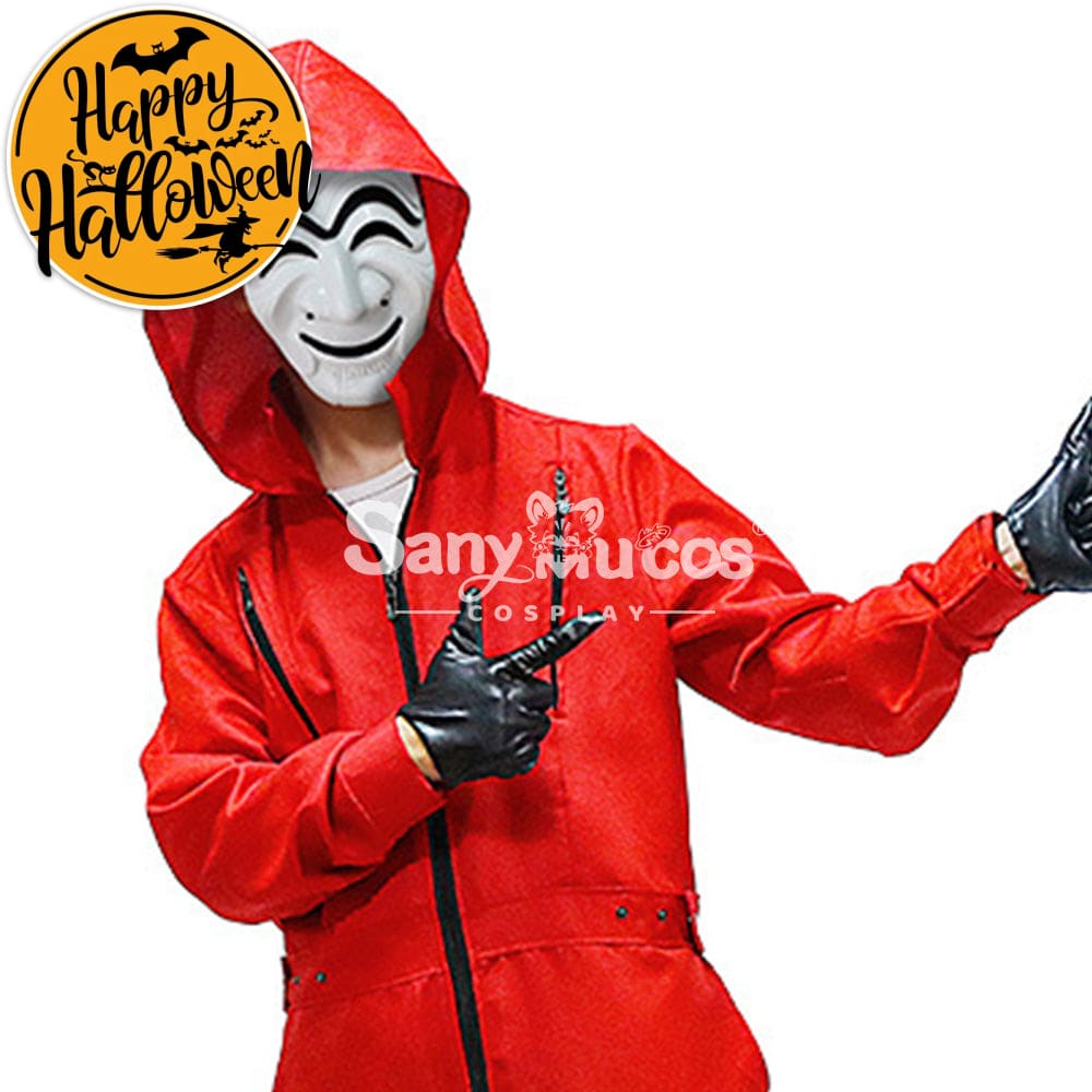 【In Stock】Tv Series Money Heist Cosplay Robber Mask Props Kor Version Prop