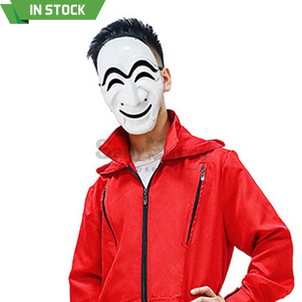 【In Stock】Tv Series Money Heist Cosplay Robber Mask Props Kor Version Prop