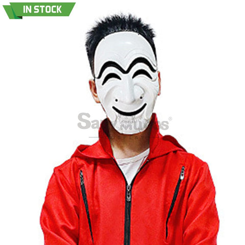 【In Stock】Tv Series Money Heist Cosplay Robber Mask Props Kor Version Prop