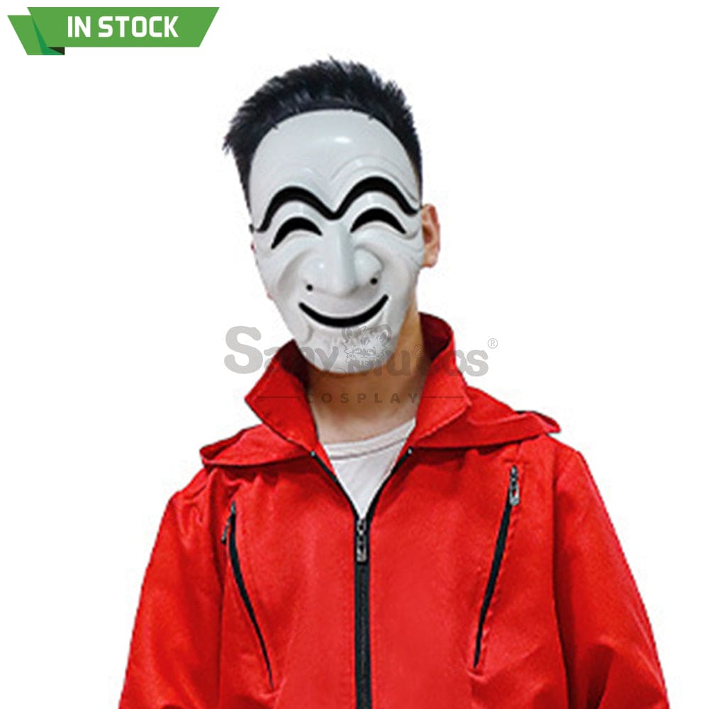 【In Stock】Tv Series Money Heist Cosplay Robber Mask Props Kor Version Prop