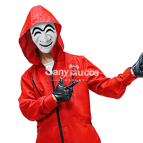 【In Stock】Tv Series Money Heist Cosplay Robber Mask Props Kor Version Prop