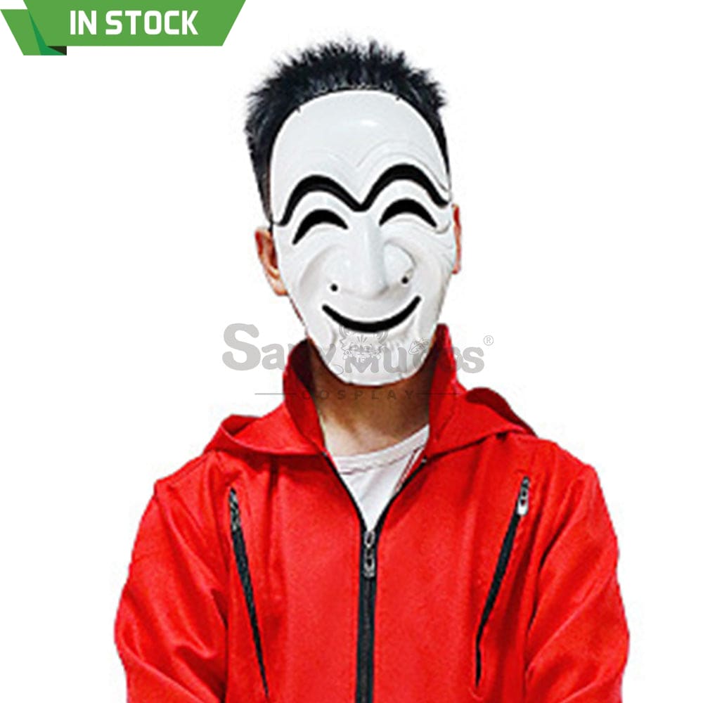 【In Stock】Tv Series Money Heist Cosplay Robber Mask Props Kor Version Prop