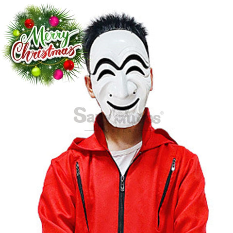 【In Stock】Tv Series Money Heist Cosplay Robber Mask Props Kor Version Prop