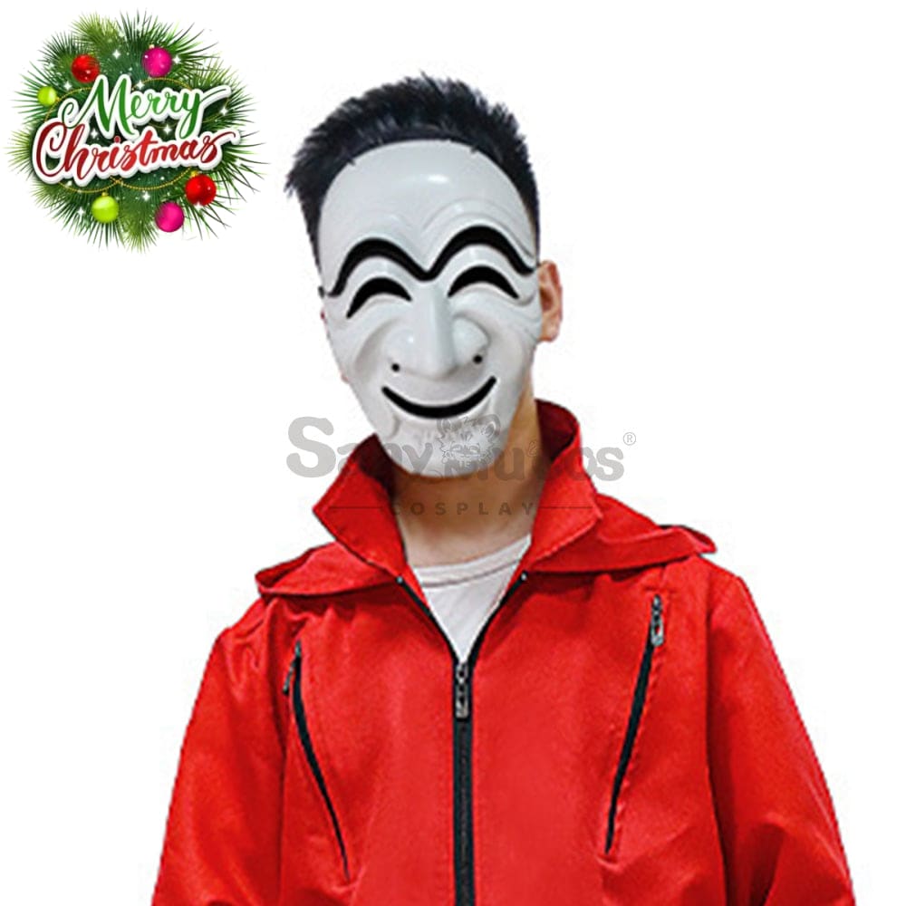 【In Stock】Tv Series Money Heist Cosplay Robber Mask Props Kor Version Prop