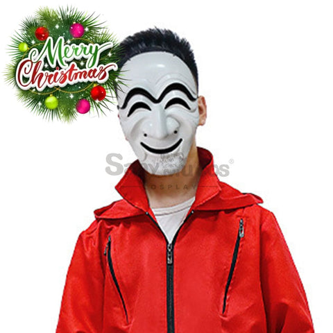 【In Stock】Tv Series Money Heist Cosplay Robber Mask Props Kor Version Prop