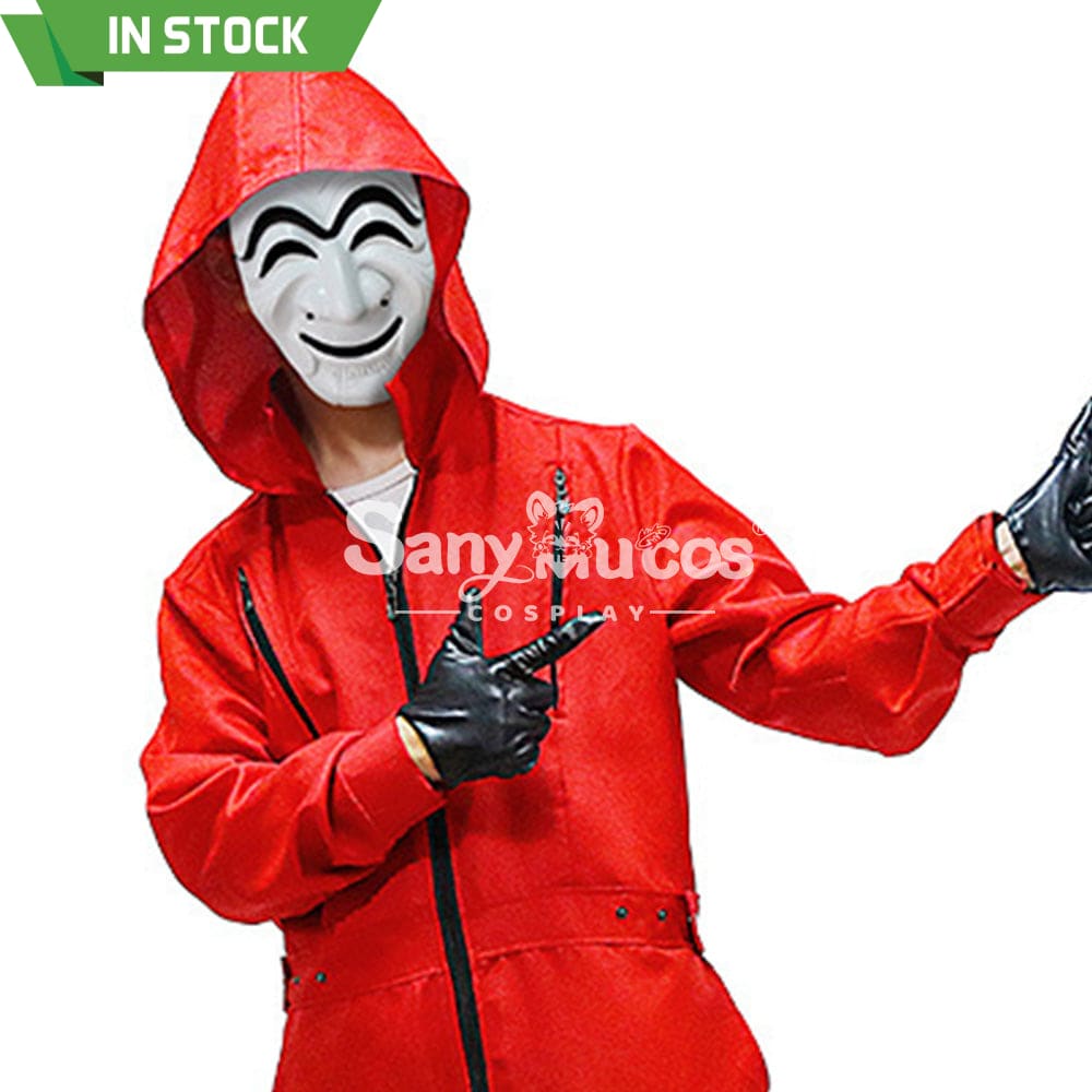 【In Stock】Tv Series Money Heist Cosplay Robber Mask Props Kor Version Prop