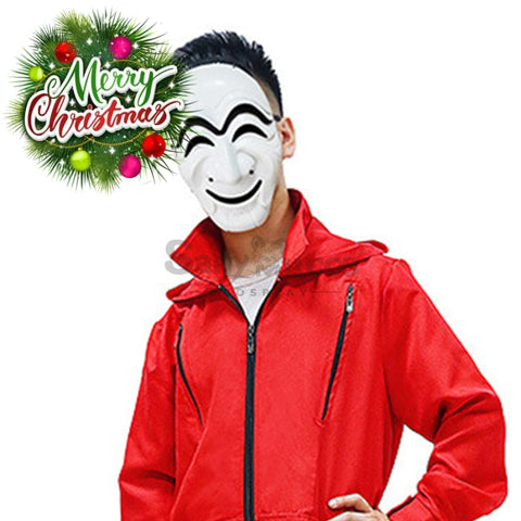 【In Stock】Tv Series Money Heist Cosplay Robber Mask Props Kor Version Prop