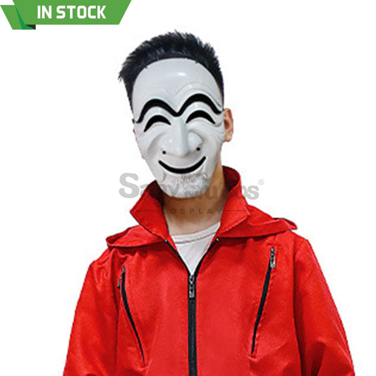 【In Stock】Tv Series Money Heist Cosplay Robber Mask Props Kor Version Prop 1000