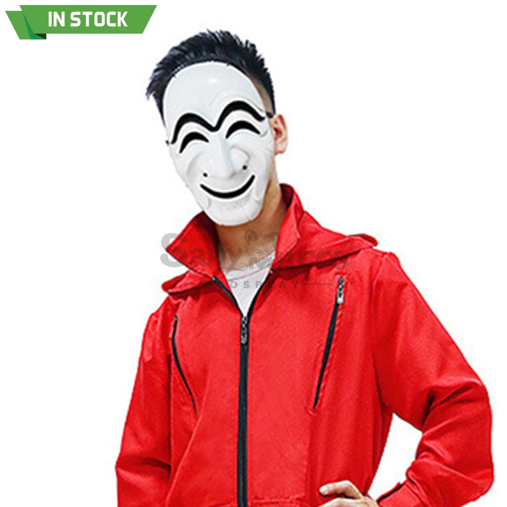 【In Stock】Tv Series Money Heist Cosplay Robber Mask Props Kor Version Prop