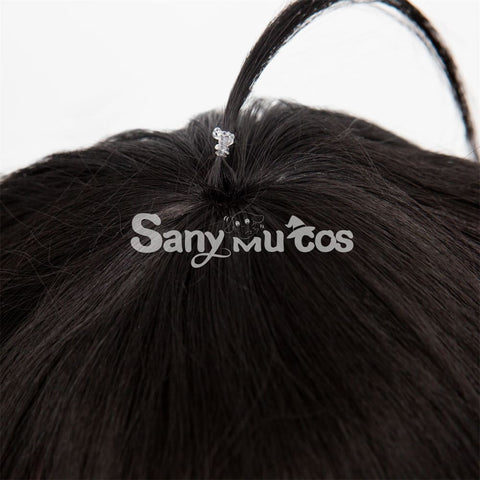 Virtual YouTuber vTuber Luxiem Vox Cosplay Wig Black Dyeing Middle Wig