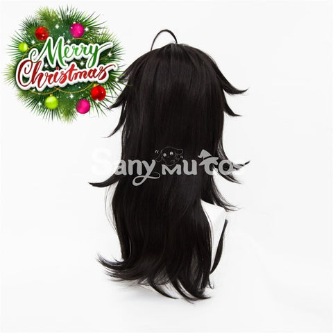 Virtual YouTuber vTuber Luxiem Vox Cosplay Wig Black Dyeing Middle Wig