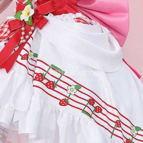 【In Stock】Vocaloid Hatsune Miku Cosplay 15th Anniversary Strawberry Dress Cosplay Costume Cosplay Costumes