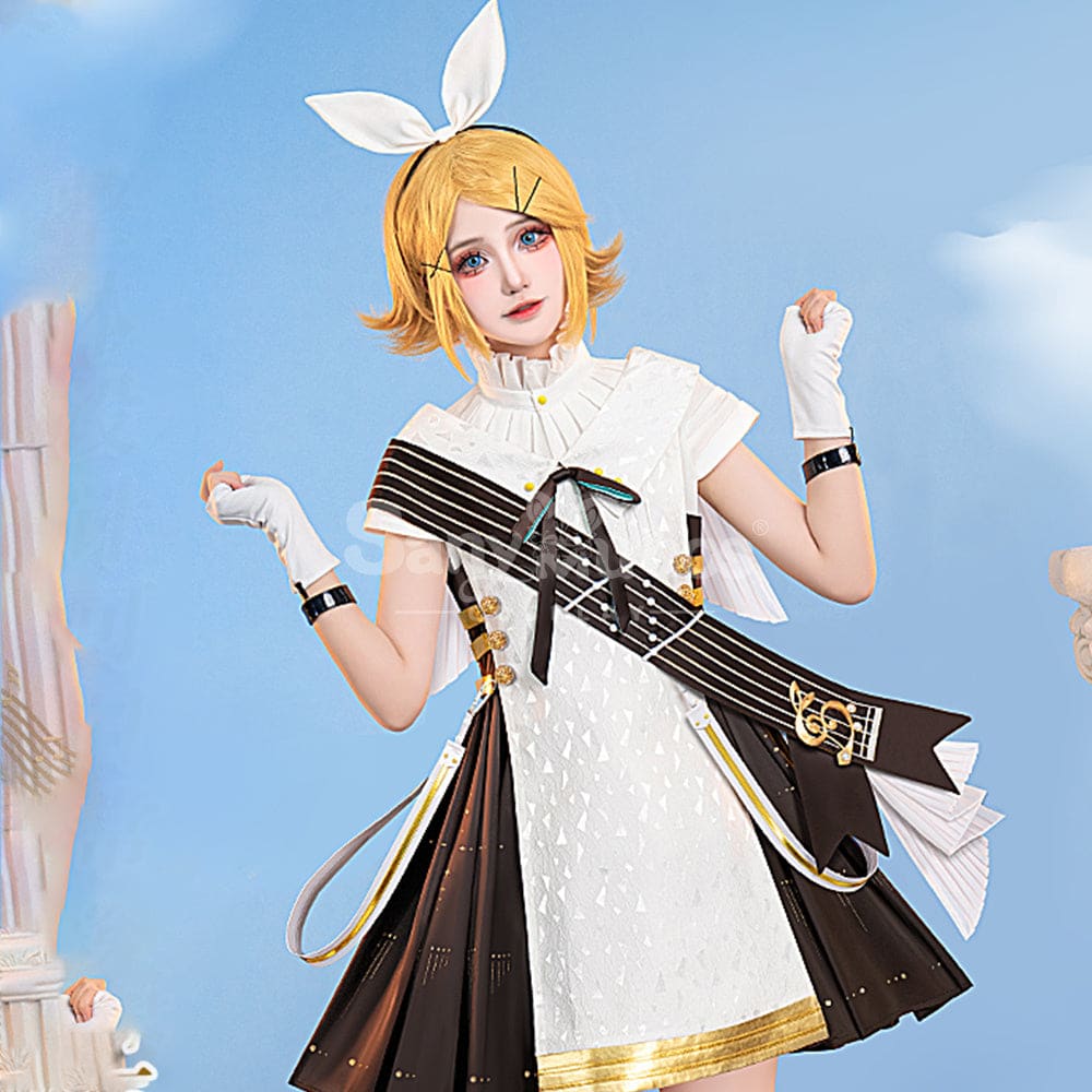 【In Stock】Vocaloid Hatsune Miku Cosplay 15th Anniversary Symphony of Evil Kagamine Rin Cosplay Costume Cosplay Costumes
