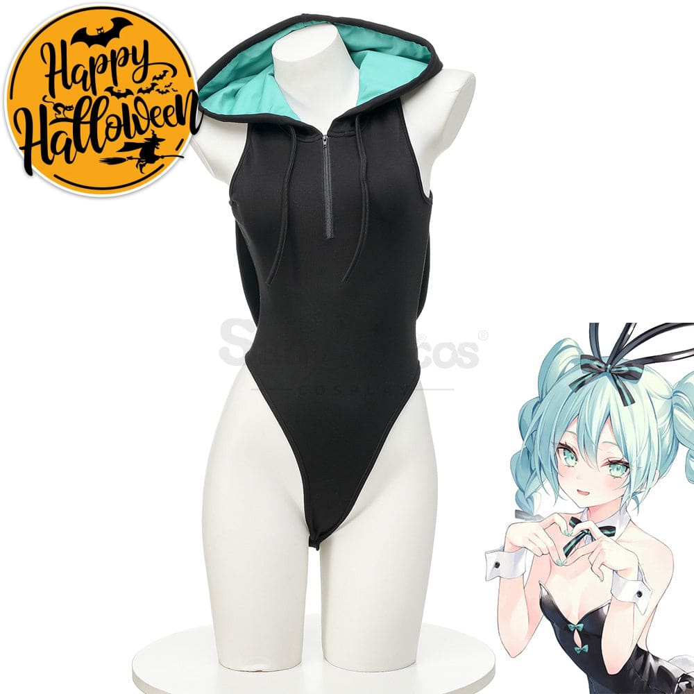 【In Stock】Vocaloid Hatsune Miku Cosplay Bunny Girl Hoodie Costume Costumes
