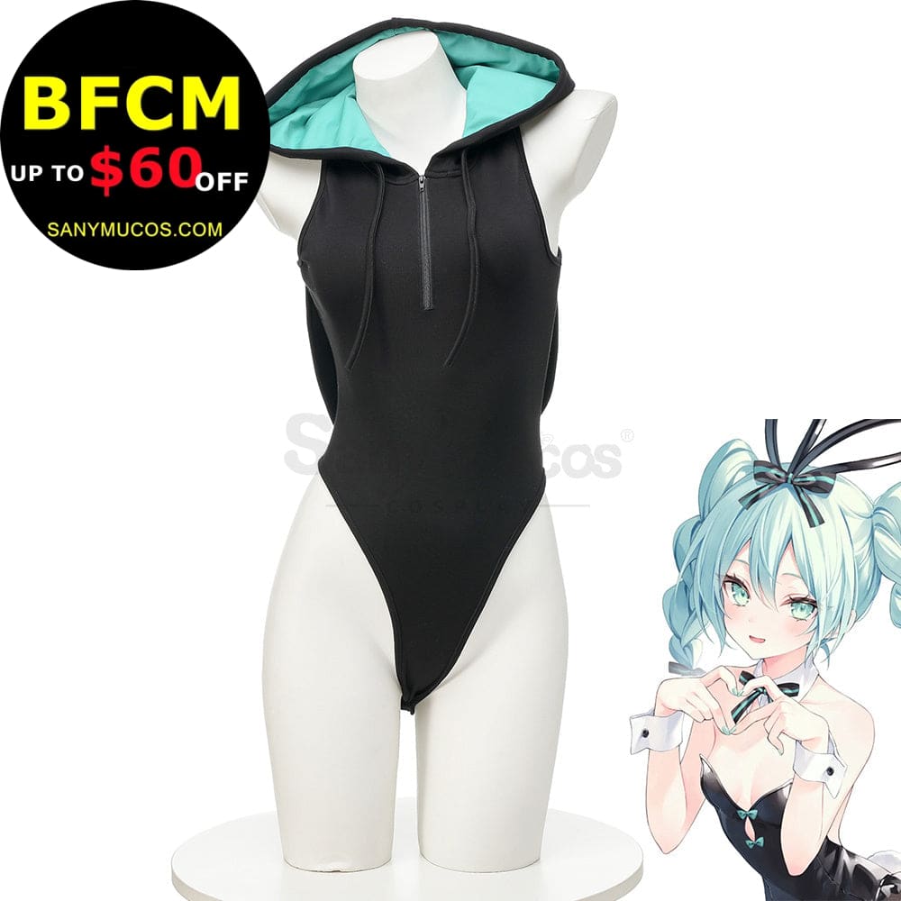【In Stock】Vocaloid Hatsune Miku Cosplay Bunny Girl Hoodie Costume Costumes