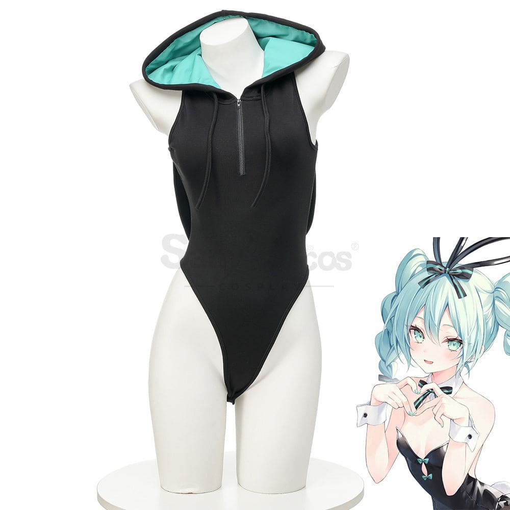 【In Stock】Vocaloid Hatsune Miku Cosplay Bunny Girl Hoodie Costume Costumes