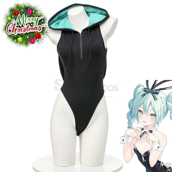 In Stock】Vocaloid Hatsune Miku Cosplay Bunny Girl Hoodie Miku