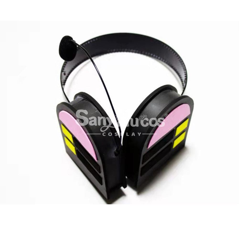 【In Stock】Vocaloid Hatsune Miku Cosplay Gray Patent Leather Costume Props / Earphone Costumes
