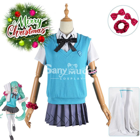 【In Stock】Vocaloid Hatsune Miku Cosplay Jk Costume Plus Size Costumes