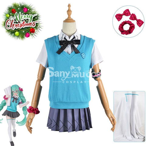 【In Stock】Vocaloid Hatsune Miku Cosplay Jk Costume Plus Size Costumes
