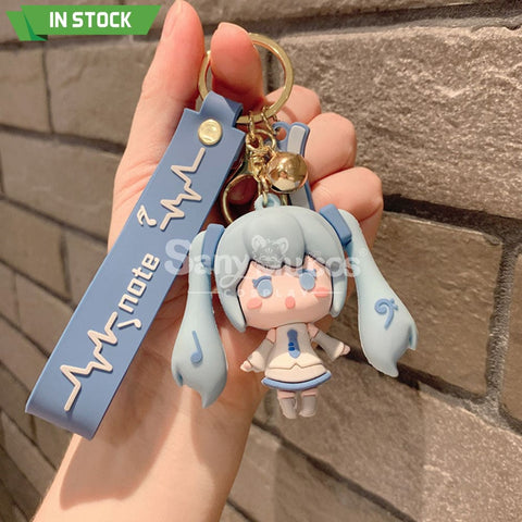 【In Stock】Vocaloid Hatsune Miku Cosplay Key Rings Props Doll Blue Prop