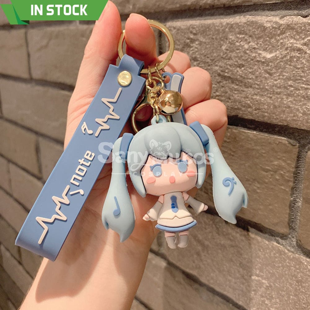 【In Stock】Vocaloid Hatsune Miku Cosplay Key Rings Props Doll Blue Prop