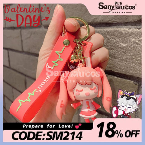 【In Stock】Vocaloid Hatsune Miku Cosplay Key Rings Props Doll Pink Prop