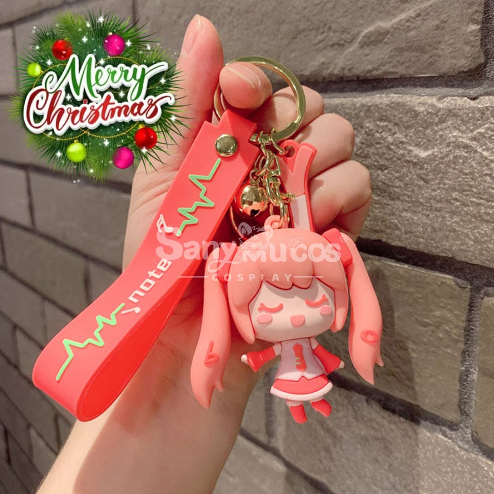 【In Stock】Vocaloid Hatsune Miku Cosplay Key Rings Props Doll Pink Prop