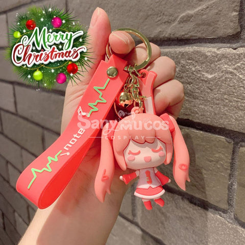 【In Stock】Vocaloid Hatsune Miku Cosplay Key Rings Props Doll Pink Prop