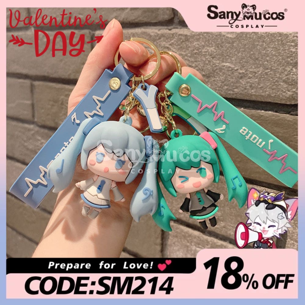 【In Stock】Vocaloid Hatsune Miku Cosplay Key Rings Props Doll Prop