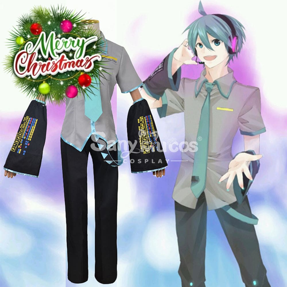 【In Stock】Vocaloid Hatsune Miku Cosplay Male Costume Plus Size Costumes