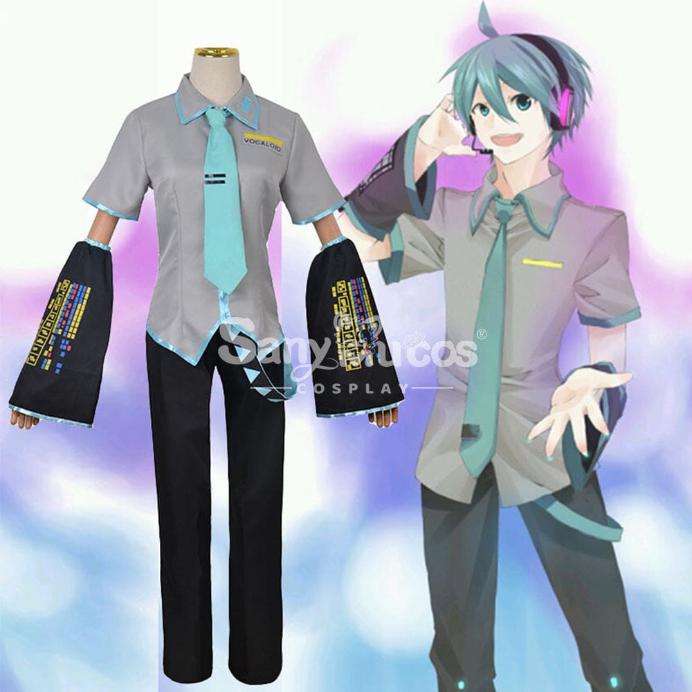 【In Stock】Vocaloid Hatsune Miku Cosplay Male Costume Plus Size Costumes