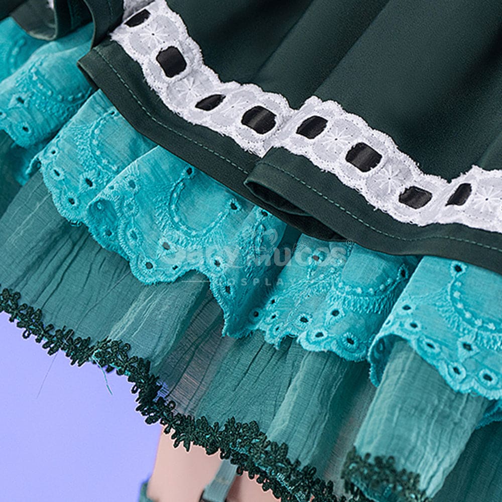 【In Stock】Vocaloid Hatsune Miku Cosplay Hatsune Miku Megurine Ryuka Heavy Gothic Cosplay Costume Premium Edition
