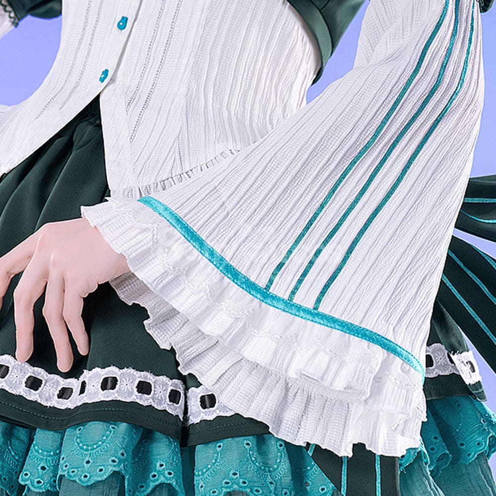 【In Stock】Vocaloid Hatsune Miku Cosplay Hatsune Miku Megurine Ryuka Heavy Gothic Cosplay Costume Premium Edition