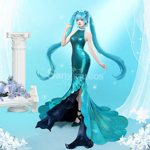 【In Stock】Vocaloid Hatsune Miku Cosplay Hatsune Miku Midsummer Elf Cosplay Costume Cosplay Costumes