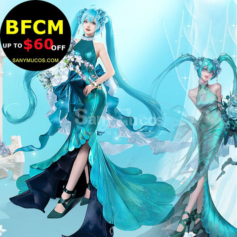 【In Stock】Vocaloid Hatsune Miku Cosplay Hatsune Miku Midsummer Elf Cosplay Costume Cosplay Costumes