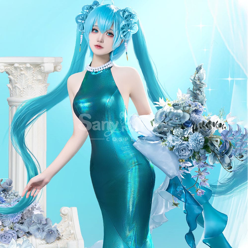 【In Stock】Vocaloid Hatsune Miku Cosplay Hatsune Miku Midsummer Elf Cosplay Costume Cosplay Costumes
