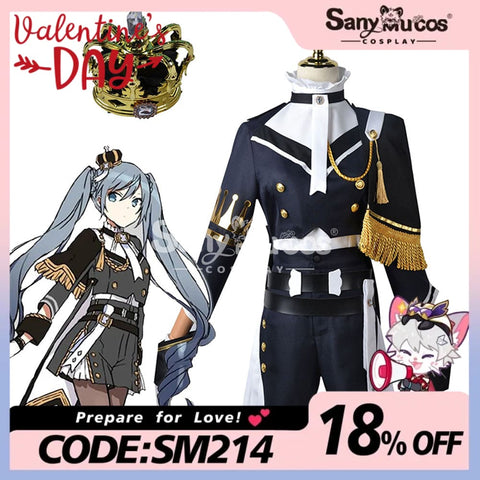 【In Stock】Vocaloid Hatsune Miku Cosplay Military Uniform Costume Plus Size Costumes