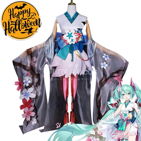 【In Stock】Vocaloid Hatsune Miku Cosplay Onmyoji Rpg X Evolved Costume Plus Size Costumes