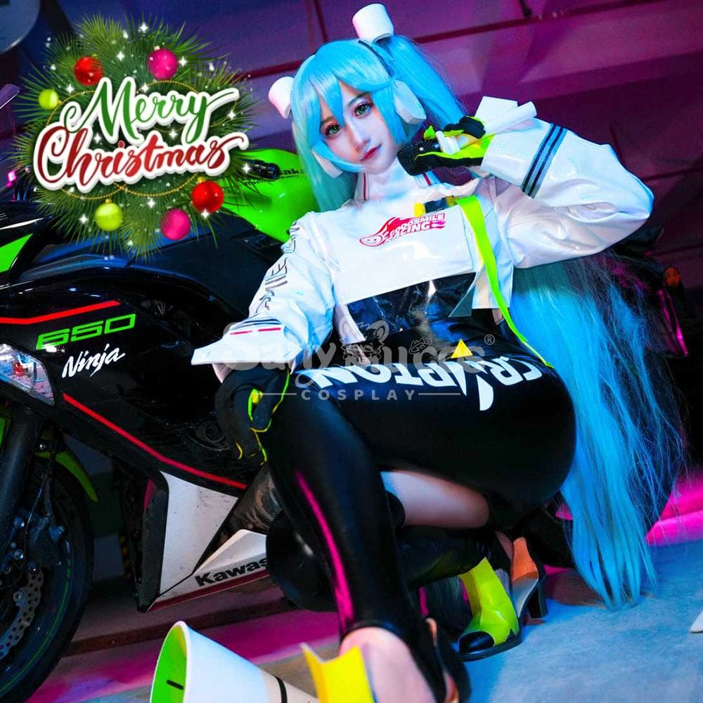 【In Stock】Vocaloid Hatsune Miku Cosplay Racing Costume Costumes